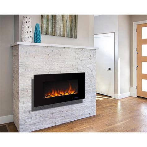 Ebern Designs Golding Wall Mounted Electric Fireplace Wayfair