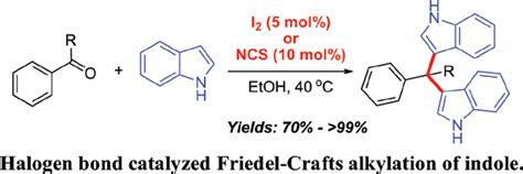 Halogen Bond Catalyzed Friedel Crafts Alkylation Of Indole With Ketones