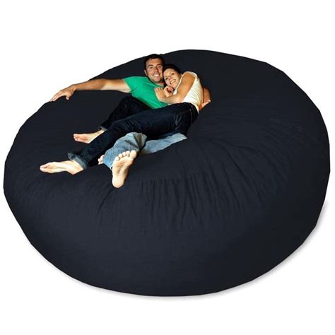 micro suede giant bean bag chair navy ebay