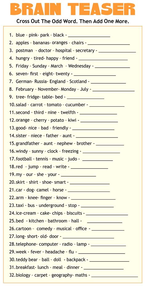 Cognitive Worksheets For Adults With Brain Injury 10 Best Images Of