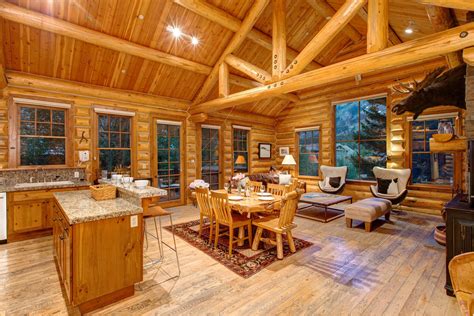 Abode Luxury Rentals Jackson Hole Moosehead Cabin Interior Kitchen