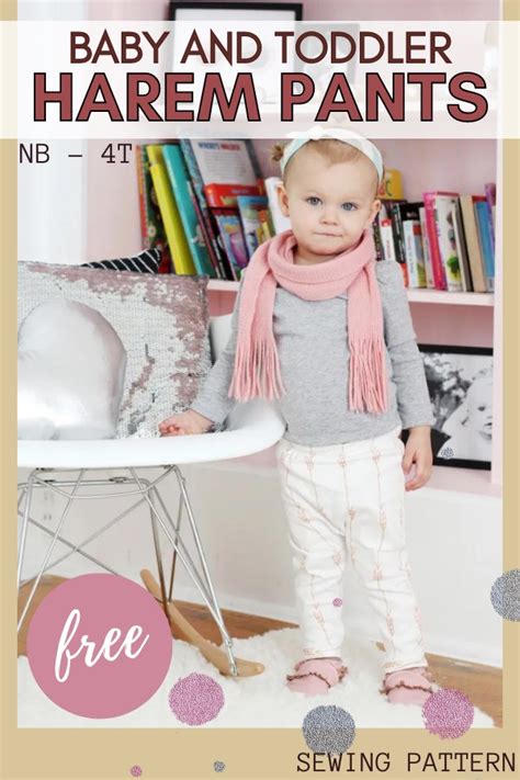 Baby And Toddler Harem Pants Free Sewing Pattern Nb To 4t Sew