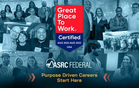 Asrc Federal Earns 2022 Great Place To Work™ Certification Clearancejobs