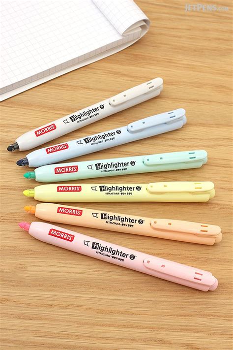 Those Who Prefer Retractable Highlighters Will Enjoy New Morris Pastel