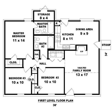 Brilliant 3 bedroom house blueprint floor plan lovely bedroomed. 3 bedroom floorplans | bedrooms 2 batrooms on 1 levels ...