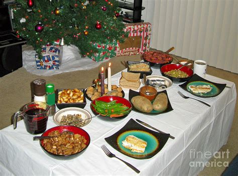 We make an effort for both meals, although xmas day is always very traditional with turkey forming the centrepiece of the meal. Traditional Lithuanian Christmas Eve Dinner With American ...