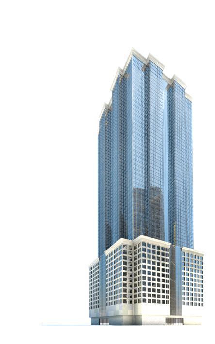 Skyscraper With Multi Buildings At Base 3d Model Cgtrader