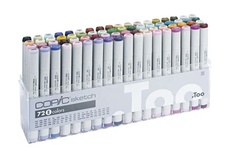 Copic® Sketch Marker Set E Mit 72 Farben Artwareshop