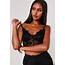 Black Lace Strappy Bralet  Missguided Australia