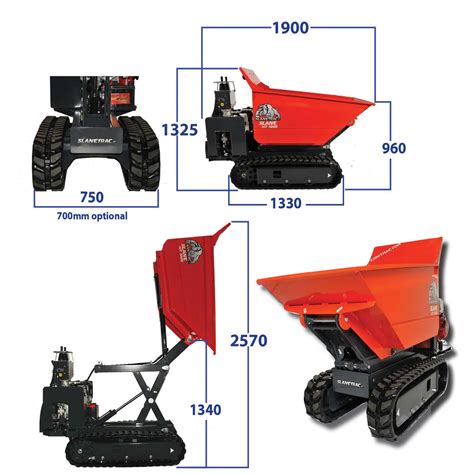 Skip Loader Dumper 1 Tonne Tracked Wellers Hire