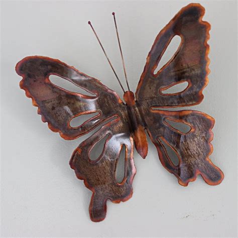 Copper Butterfly Wall Art Copperworkx