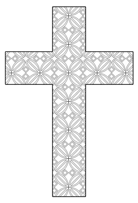 Free Printable Cross Coloring Pages Feltmagnet