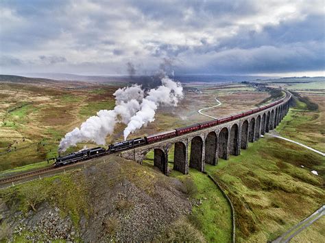Waverly Steam Train Crosses The Ribblehead Viaduct Photograph By Chris