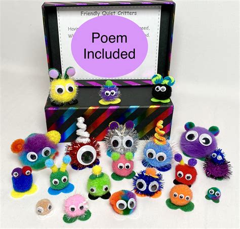 Quiet Critters With Poem And Home Friendly Weepul Classroom Etsy