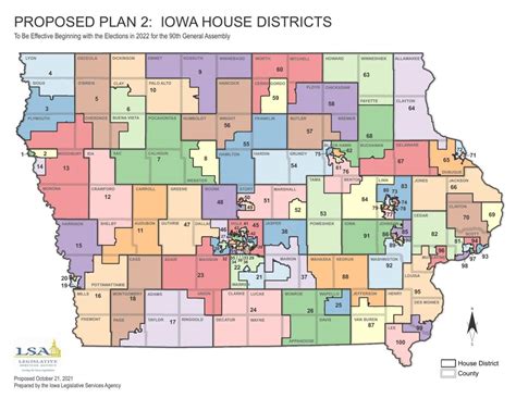 New Map Iowa House Of Representatives Districts