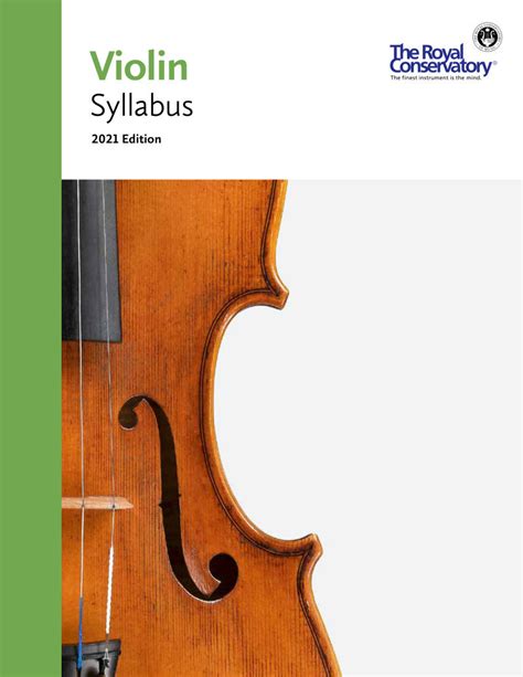 Frederick Harris Music Company Rcm Violin Syllabus 2021 Edition Book