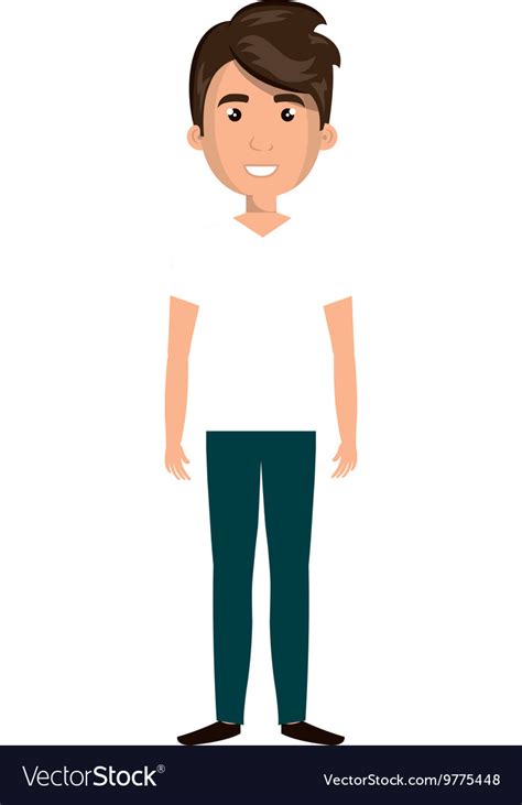 Young Male Cartoon Design Royalty Free Vector Image