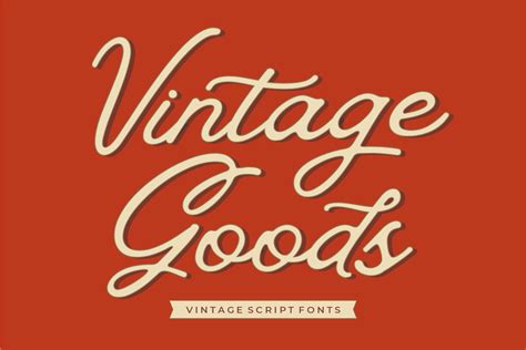 Vintage Goods Script Police Par 50fox · Creative Fabrica