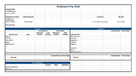 Ytd Pay Stub Calculator Nikalajovani