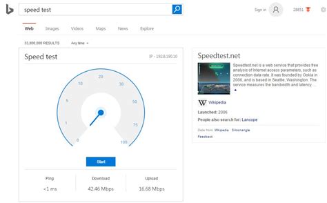 Microsoft Bing Already Has An Internet Speed Tool Built Into Search