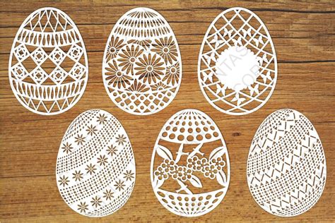 Easter Eggs SVG files for Silhouette Cameo and Cricut. By