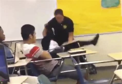 Video Black Student Aggressively Dragged Off Classroom Desk By White