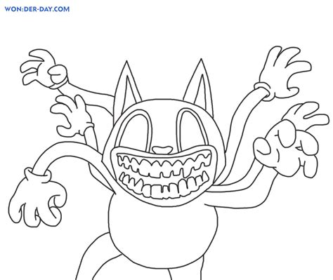 Cartoon Cat Coloring Pages Trevor Henderson Update On My Trevor