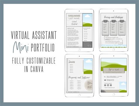 Virtual Assistant Mini Portfolio Template In 2023 Virtual Assistant