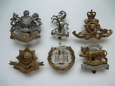 British Army Cap Badge Group Of 6 Various Military Cap Badge