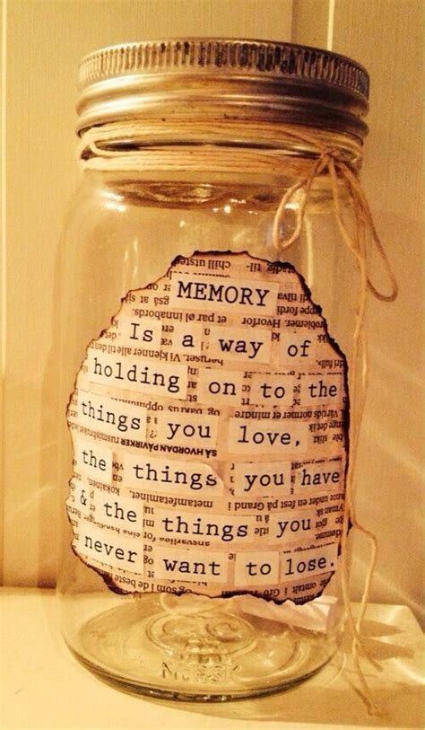 Make A Memory Jar Memory Jar Memory Jars Diy Birthday Ts