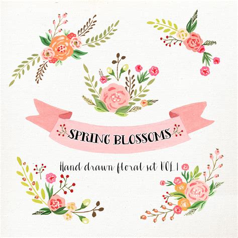 Maybe you would like to learn more about one of these? Watercolor Flower Clipart Wedding floral Clip art Floral