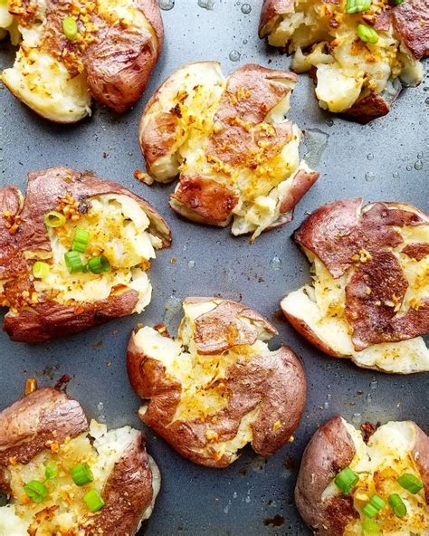 Red potatoes have little saturated fat and sodium, and they're a solid source of potassium and vitamin c. Garlic Butter Smashed Red Potatoes 😍 The perfect side dish ...