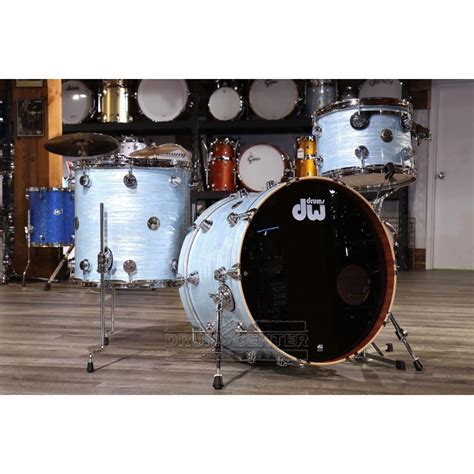 Dw Collectors Contemporary Classic 3pc Drum Set Pale Blue Oyster