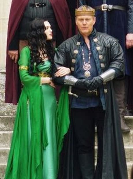 Merlin did try to kill her, but only because he had to or the entire kingdom would die, and she knows this. Morgana, in her green silk dress, and Uther Pendragon ...