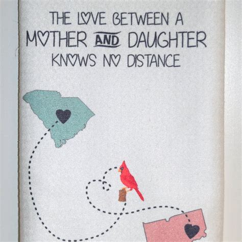 Love Between Mother And Daughter Knows No Distance Etsy