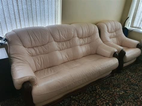 Naked Pink Leather Sofa Set In Great Condition In Whalley Range Manchester Gumtree