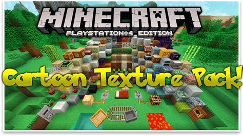 Minecraft Ps4 Cartoon Texture Pack Review Ps4