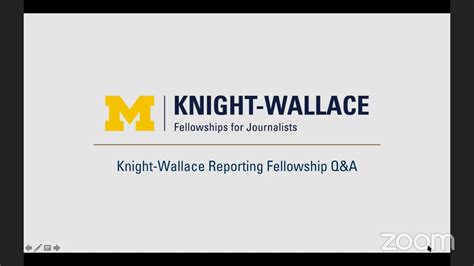 Knight Wallace Reporting Fellowship Qanda Webinar Lynette Clemetson And