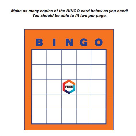 You can create these worksheets and add your clues. FREE 8+ Blank Bingo Samples in PDF | MS Word