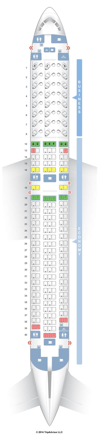 Boeing 787 8 Dreamliner Seat Map Air Canada