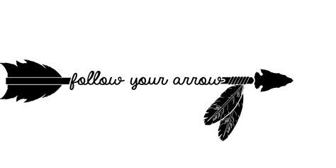 Follow You Arrow Soft Cursive Feathers Arrow Tattoos Feather Tattoos Native American Arrow