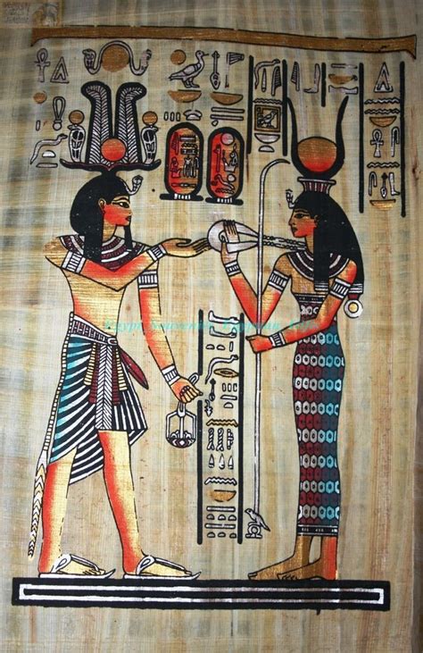 Papyrus Paper Papers Original Hand Painted Pharaoh Ancient Egypt Egyptian Art 22 Egyptian Art