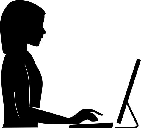 Computer Silhouette Png Free Logo Image