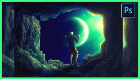 Photoshop Manipulation Cave In Space Editing Tutorial Youtube