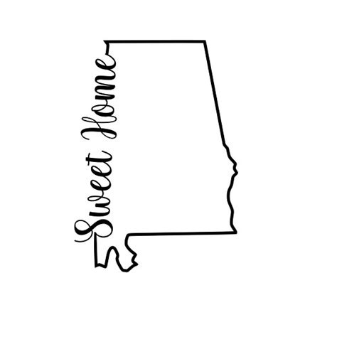 State Of Alabama Silhouette At Getdrawings Free Download