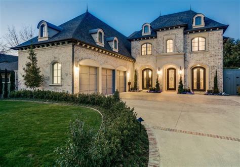 Newly Built French Inspired Brick Home In Dallas Tx House Exterior