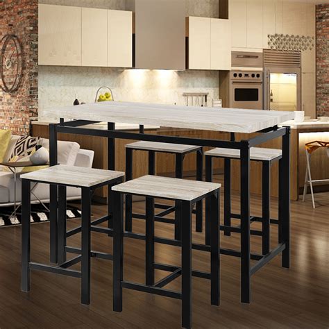 Alibaba.com offers 1,902 breakfast counter chairs products. enyopro Counter Height Table Set of 5, Breakfast Bar Table ...