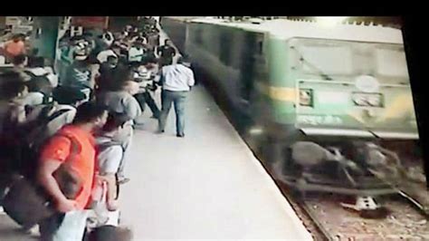 Close Shave From Claws Of Death Mumbai Woman ‘run Over By Train