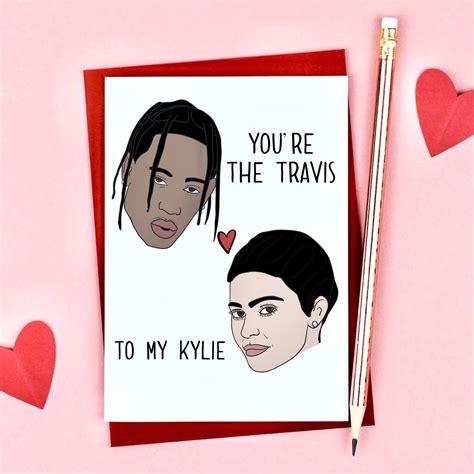 Travis Scott and Kylie Jenner Inspired Valentines Day Card | Etsy