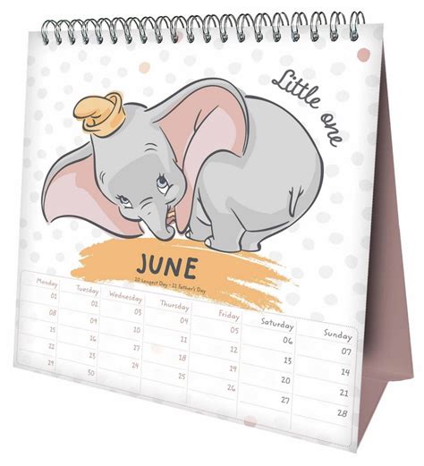 disney heritage desk easel official 2020 calendar month to view desk calendar calenders